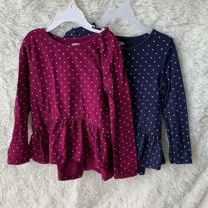 Old Navy Matching Peplum Tops